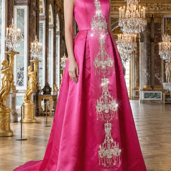 Dresses & Skirts - 👑🏰Work of art Designer Couture Evening Wedding Cocktail Runway Prom Gown Dress